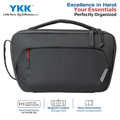 Promate Urban Carry Pouch – Versatile Water-Resistant Handbag with Magnetic Case & Dual Handles
