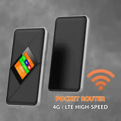 Porodo Portable MiFi 3G/4G Router CAT4 V2 Porodo - Black