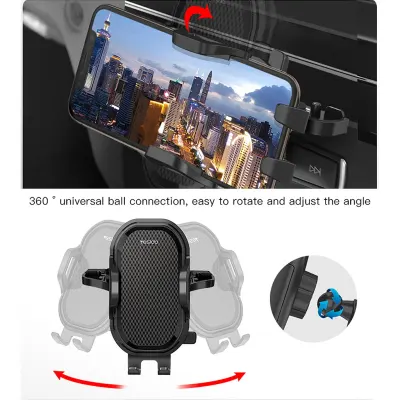Yesido Car Phone Holder with 360° Rotation for CD Slot & Air Vent Mount