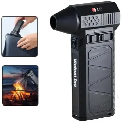 DLC Rechargeable Air Blower for Cleaning, Camping & BBQ – 100W Cordless Electric Air Duster