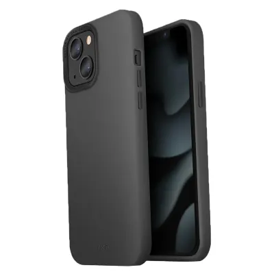 UNIQ iPhone 13 6.1 Inches MagSafe Cover, UNIQ Lino Hue - Charcoal Grey