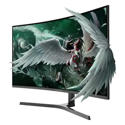 Green Lion Phantom 32-Inch Curved Gaming Monitor 1800R HVA Panel FHD 1080p 240Hz Refresh Rate 3500:1 Deep Contrast Ratio NVIDIA G-Sync and AMD FreeSync Adaptive Support