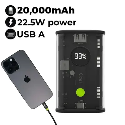 Goui 20,000mAh Nano Pro Power Bank – 22.5W Fast Charge, Digital Display & Dual Ports
