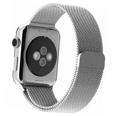 MOCOM 49mm Watch Straps, Stainless Steel Mesh type Band For Apple Watch Mocom (Only Straps) - Black Grey