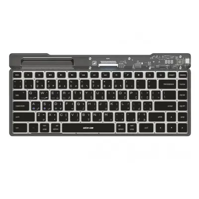 Green Lion Transparent Wireless Keyboard with Phone Cradle and Touch Power Switch Green Lion - Transparent