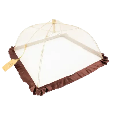 Generic Portable Pop-Up Mesh Food Cover Tent with Umbrella-Style Opening