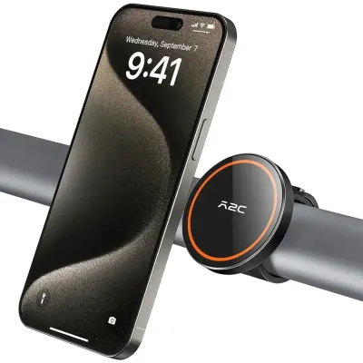 A2C A2C MagSafe Gym Phone Mount with 17 N52 Magnets & Adjustable Strap