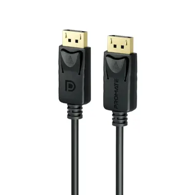 Promate 2-Meter Display Port Cable, 32.4Gbps Promate Display Port Cable With Hd 8K@60Hz Display, Promate ProLink-Dp-200