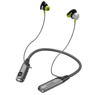 Promate Wireless Neckband Earphones, Promate Blend - Grey Grey