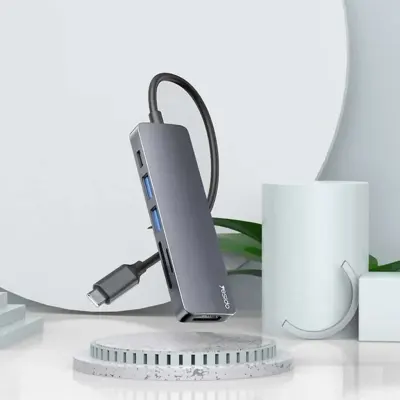 Yesido 6 in 1 Intelligent HUB Docking Station USB C, Adapter, Yesido HB11