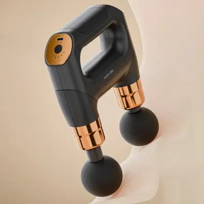 جرين ليون مسدس مساج Vibe Pro مزدوج الرأس مع 4 رؤوس قابلة للتبديل، وقت تشغيل حتى 45 دقيقة، سرعة محرك 3200 دورة/دقيقة، 6 مستويات سرعة، تشغيل هادئ 45 ديسيبل، شحن Type-C