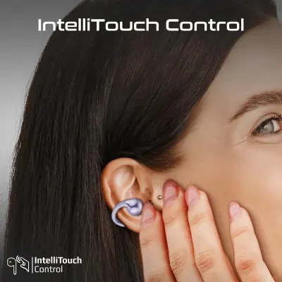 Promate Open-Ear Clip-On True Wireless Earbuds with Touch Control, Lightweight Bluetooth TWS, 28-Hour Battery, Low Latency Game Mode, Clear Calls Open-Ear Clip-On True Wireless Earbuds with Touch Control, Lightweight Bluetooth TWS, 28-Hour Battery, Low Latency Game Mode, Clear Calls
