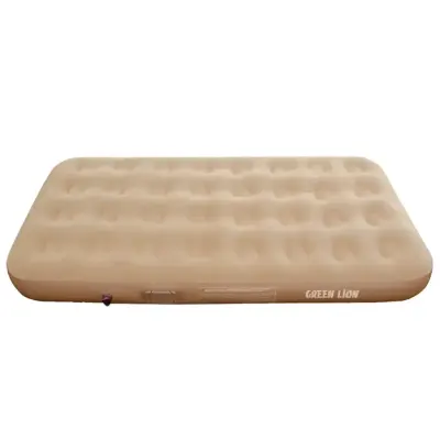 Green Lion Automatic Inflatable Mattress Beige – Self-Inflating Portable Air Bed with Built-In Pump, 2600mAh Battery, Type-C Fast Charge (190cm, 150kg)
