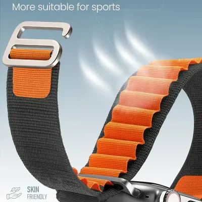 MOCOM 49mm Watch Straps Alpine Loop Band For Apple Watch Mocom (Only Straps) - BlueAlpine 49mm Watch Straps Alpine Loop Band For Apple Watch Mocom (Only Straps) - Red