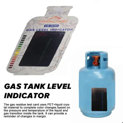 Camping Family Magnetic LPG Gas Cylinder Level Indicator with Colour Changing Liquid Crystal Display