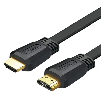 Ugreen 4K@60hz HDMI Male To Male Flat Cable, Ultra HD, 10.2Gbps, 3 Meter, Ugreen ED015 - Black