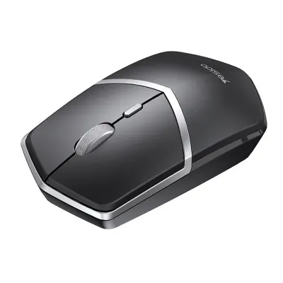 Yesido 2.4GHz Wireless Mouse with 1600 DPI, USB Dongle and 10 Meter Range, Yesido KB16 - Black