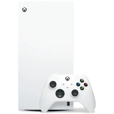 Xbox جهاز Xbox Series X بسعة تخزين 1 تيرابايت (SSD)، يدعم الألعاب بدقة 4K، وأداءً بمعدل 120 إطاراً في الثانية، وتقنية 8K HDR، ويأتي مع وحدة تحكم لاسلكية وميزة التحميل فائق السرعة.