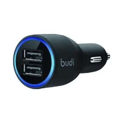Budi Car Charger 2 USB Port 20W 4.2AMP | Budi CC109CB
