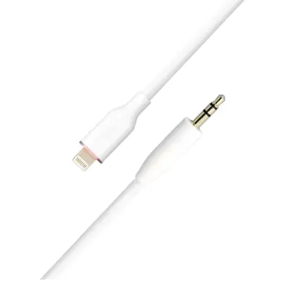 MpBlberri Lightning to 3.5MM Jack Stereo Aux Cable 1 Meter mpBLBERRI BLB-AX502