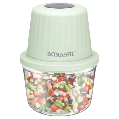 Sonashi Rechargeable Mini Electric Food Chopper with 400ml Capacity, 6-Layer Stainless Steel Blades, USB Type-C Charging