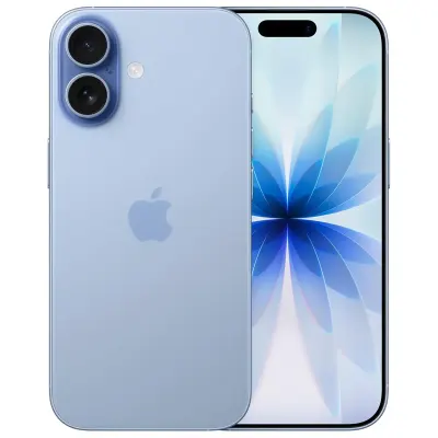 Apple iPhone 17 256GB eSIM Version Mist Blue with 6.3-inch ProMotion Display up to 120Hz, A19 Chip, Pro Fusion Camera System, Center Stage Front Camera and USB-C Charging Cable