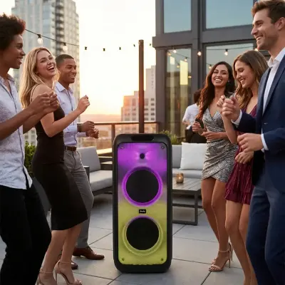Brodu Portable Karaoke Party Speaker with RGB Light - Model BTS-1387
