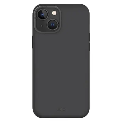 UNIQ iPhone 13 6.1 Inches MagSafe Cover, UNIQ Lino Hue - Charcoal Grey