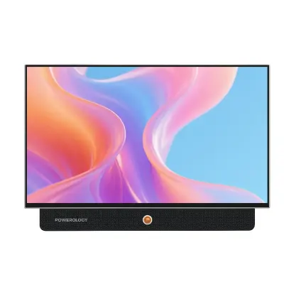Powerology 27 Inch Portable Smart Touch Display With Full Hd Screen, Android 15, 27000mah Battery, Wifi, Bluetooth, Hdmi, And USB-C