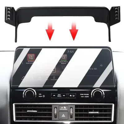 Generic Vehicle-Specific Interior Accessory for Nissan Patrol 2023–2024 with Black Finish – Model Y-398