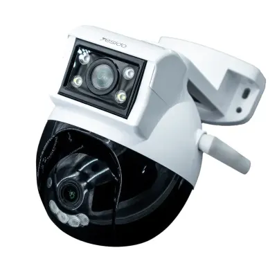 Yesido Smart Outdoor HD Camera With Night Vision | 4 Mega Pixels | 1920x1080 Resolation | Yesido KM12 Dual Camera