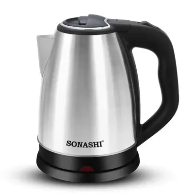 Sonashi 8L Cordless Electric Water Kettle, Stainless Steel Fast Boiling Kettle with Auto Shut-Off, Boil-Dry Protection, 1500W Power, 360 Degree Rotating Base, Ideal for Tea, Coffee, Milk, and Arabic Coffee