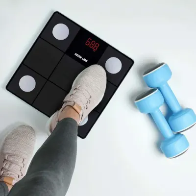 Green Lion Smart Body Scale Simple & Fashionable Pattern, Green Lion GNSFSCLEBK
