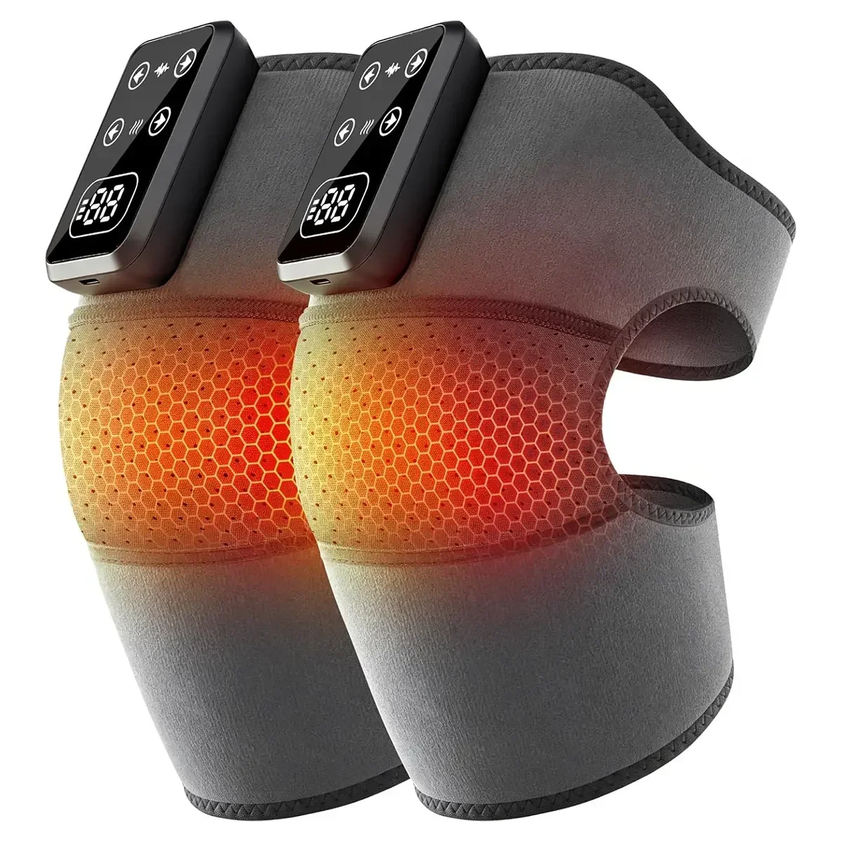Knee Massager with 3-in-1 Heat Therapy, 5-level Heating, And Vibration.  Portable, Cordless, And Perfect For Knee, Elbow, Or Shoulder Pain Relief |  Star Gallery