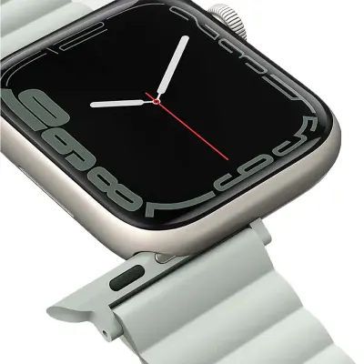 UNIQ 45/42/44/49mm Reversible Apple Watch Strap, UNIQ Revix (Only Straps) - Moss GreenTan