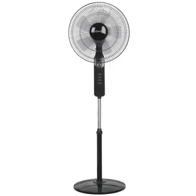 DOMEA Pedestal Fan with Timer - Adjustable Height, Quiet Operation, 3-Speed Control