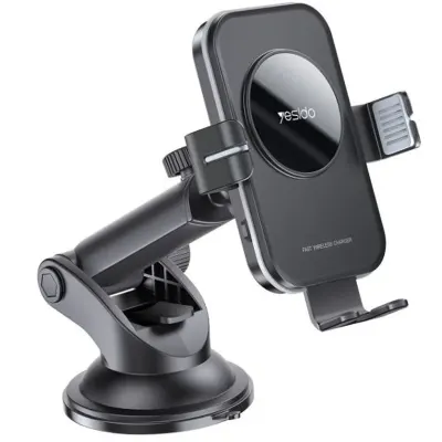 Combo 30W PD Dual-Port Car Charger + 15W Wireless Charging Car Phone Holder