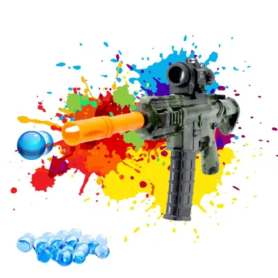 Generic Assault Rifle with Multicolored Hydrogel Blaster M416 For Kids