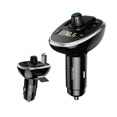 Yesido FM Transmitter Car Charger, 3A Dual USB Ports, U-Disk TF Card, Yesido Y39