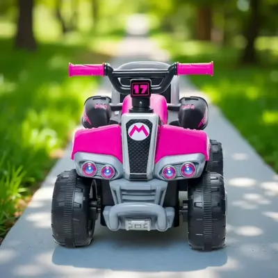 Generic Kids Electric Ride-on Atv Quad Bike With 4 Wheels, Lights, Sound, And Pedal Control. Safe, Fun, And Perfect For Indoor And Outdoor Play Adventures (Quick and simple assembly required)