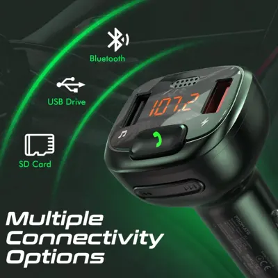 بروميت مجموعة جهاز إرسال إف إم مع خاصية عدم استخدام اليدين والشحن السريع 3.0، بروميت Smartune-4