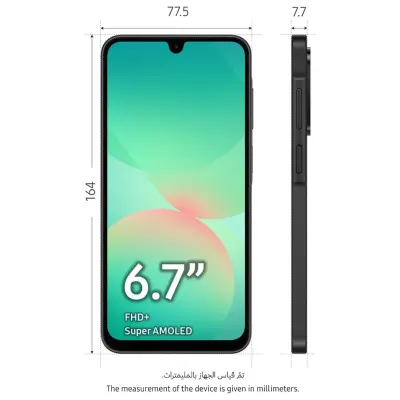 Samsung Samsung Galaxy A26 5G 8GB 256GB Super AMOLED Display Smartphone Exynos 1380 50MP Camera Android 15 5000mAh Battery