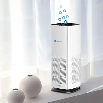 X.cell Clean Air CL1 Air Purifier  with Pre Filter, HEPA Filter, Activated Carbon Filter, UV Light And Ionizers, Protection from Pet hair, Pollen, Dust, Smoke, Dander, Cotton fibre (Free Replacement Filter Included)