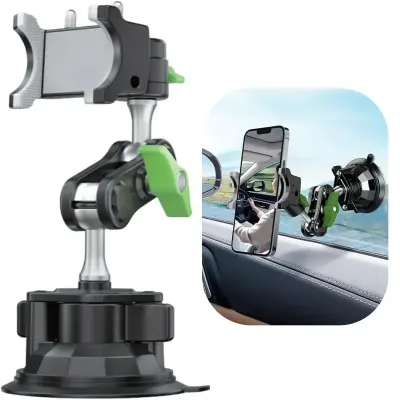 Desert Desert Universal Car Phone Holder with 360° Rotation & Suction Mount