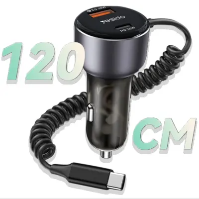 Combo 30W PD Dual-Port Car Charger + 15W Wireless Charging Car Phone Holder