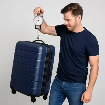 KRAWN Krawn Digital Luggage Scale – 22kg Capacity, Accurate Weighing, Built-in Measuring Tape for Travel