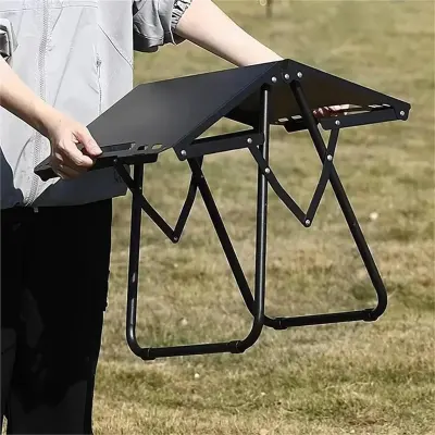 Generic Foldable Tactical Camping Table – Portable Lightweight Outdoor Aluminum Folding Table with Carrying Storage Bag