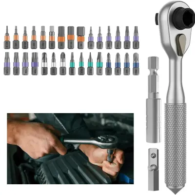 Green Lion 42-in-1 Ratchet Socket Set – Precision Steel Toolkit for Home, Car, and DIY Repairs