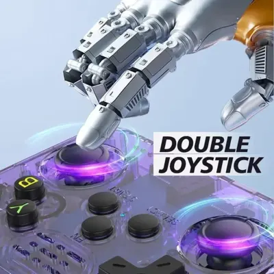 Generic Retro Handheld Game Console – Dual 3D Joysticks, 20,000+ Classic Games, 3.5″ IPS Screen, 6H Playtime (64GB) – R36S