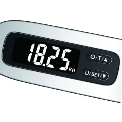 Green Lion Digital Luggage Scale with 50kg Capacity, Target Value Setting, Compact & Portable, High Accuracy, Green Lion - Silver